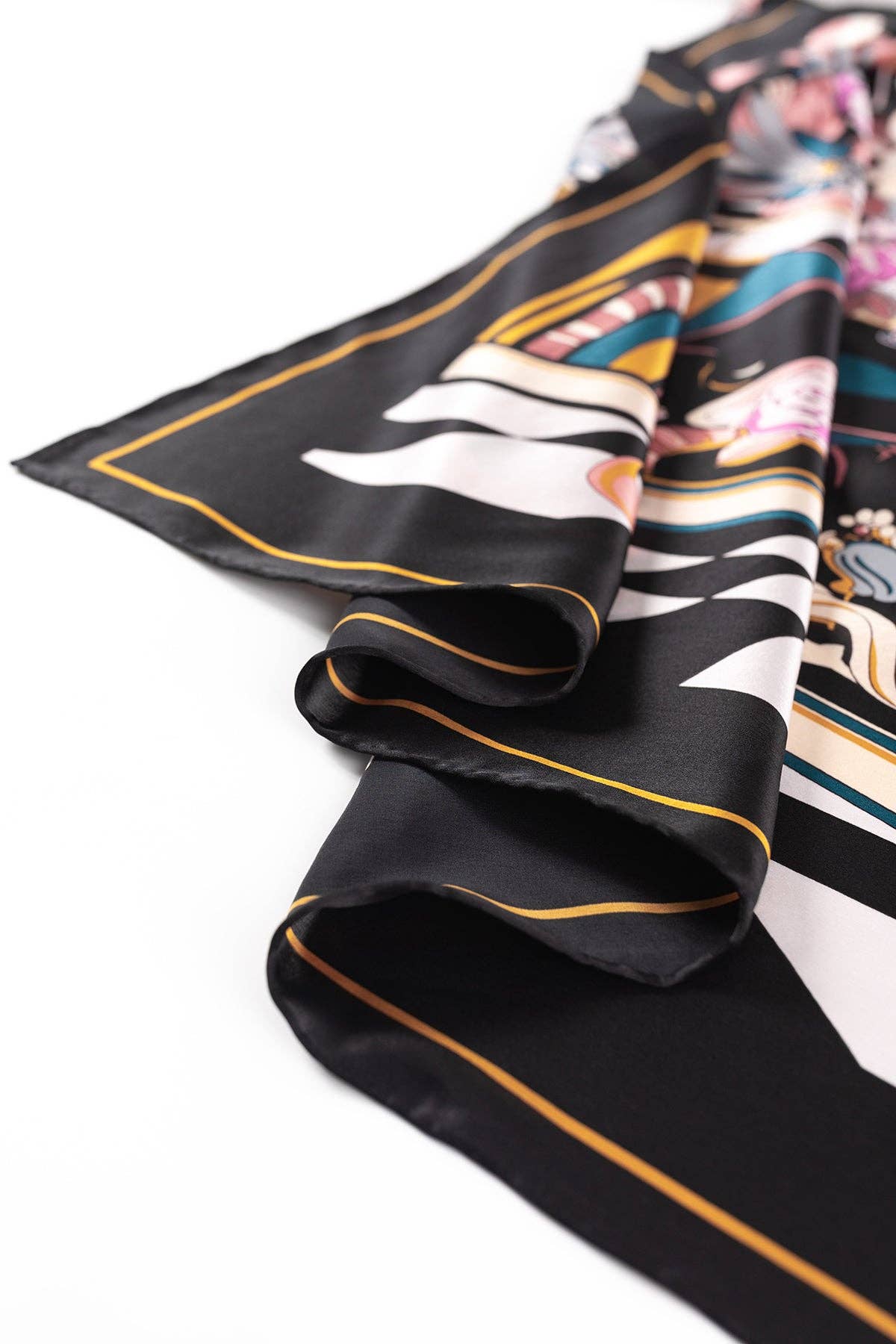 Lost Pattern NYC - Vintage Blooms  Large Silk Square Scarf