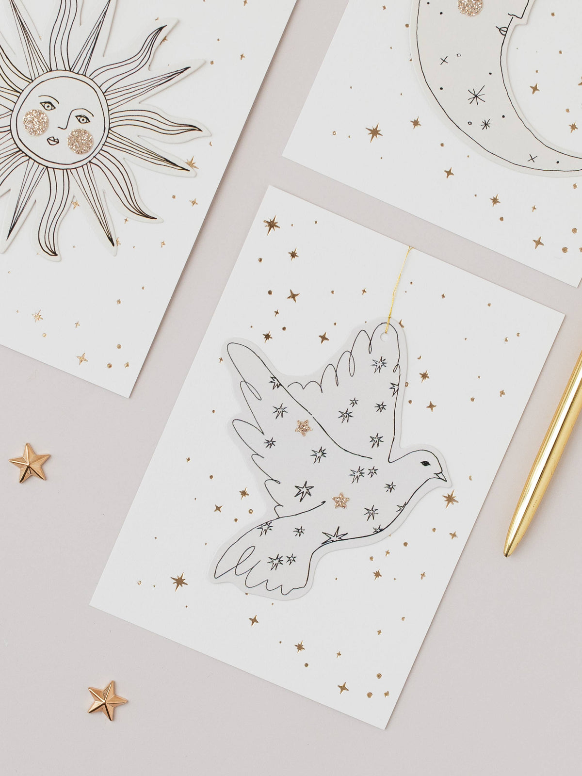 Katie Housley - Christmas Decoration Card, Dove