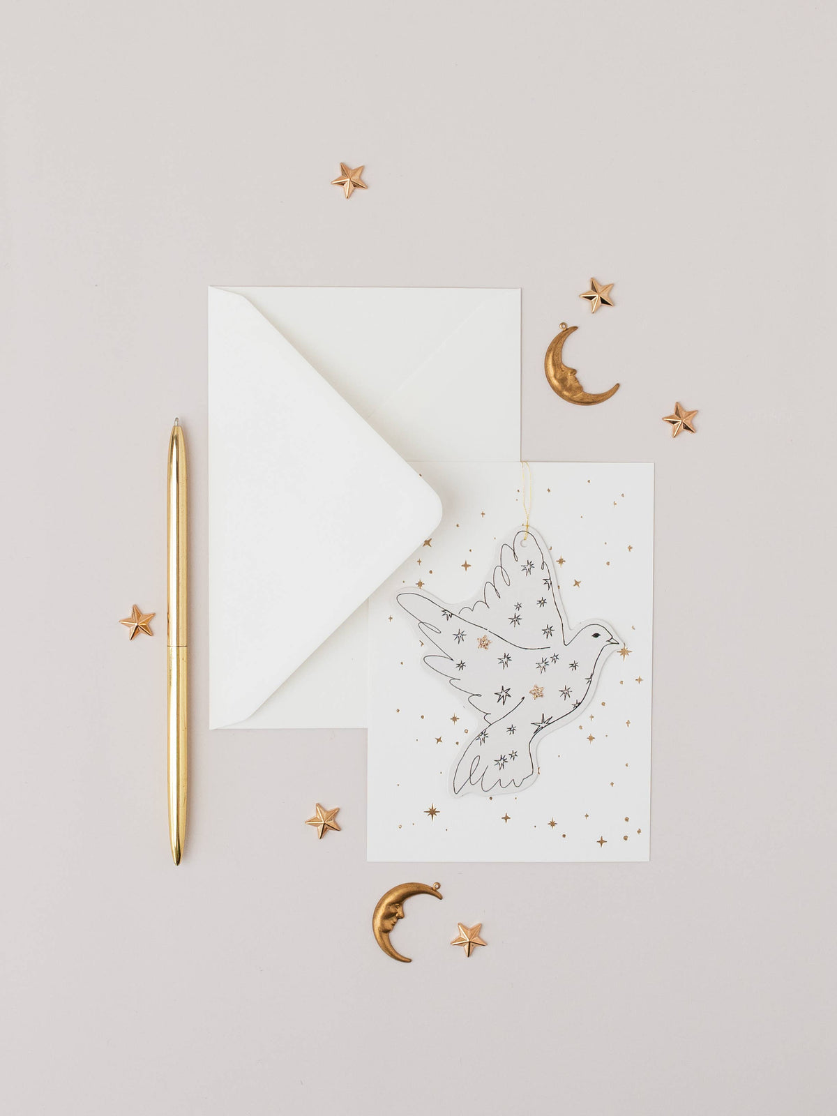 Katie Housley - Christmas Decoration Card, Dove
