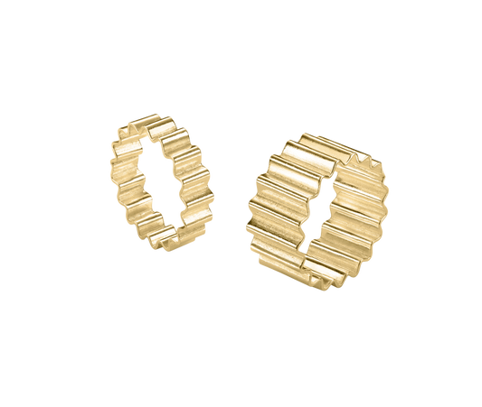 Olivia Taylor - Classic Thick Ondulée Ring, Gold