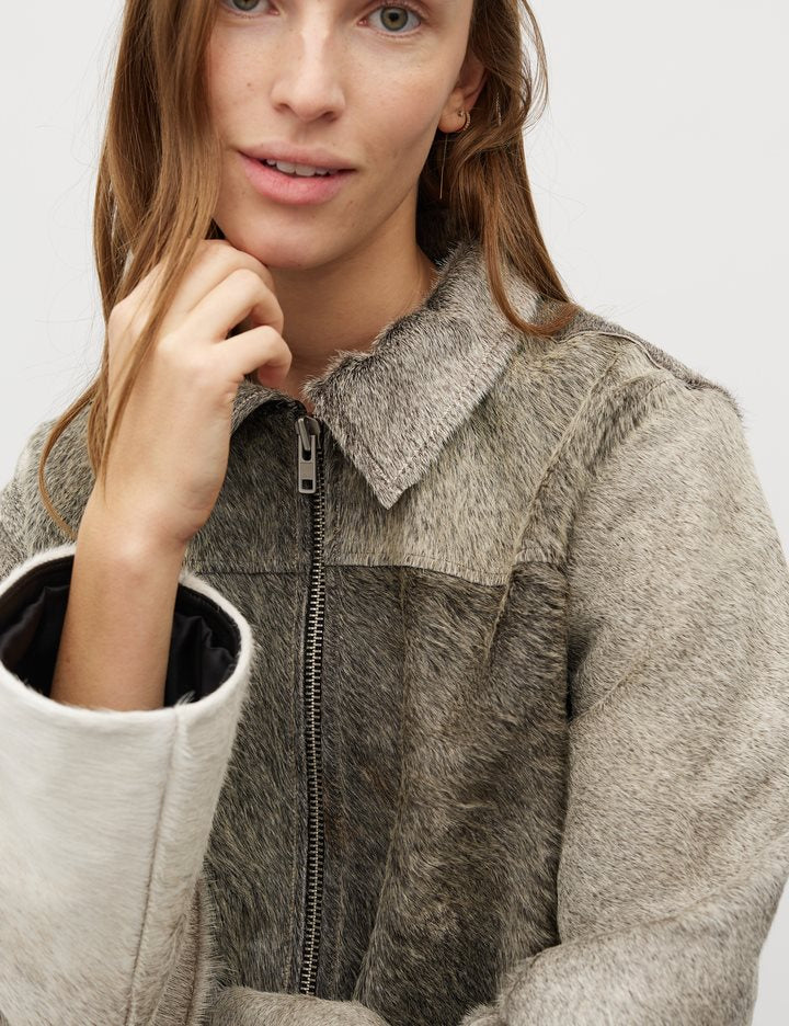 MbyM - Enva Jacket, Grey Cow