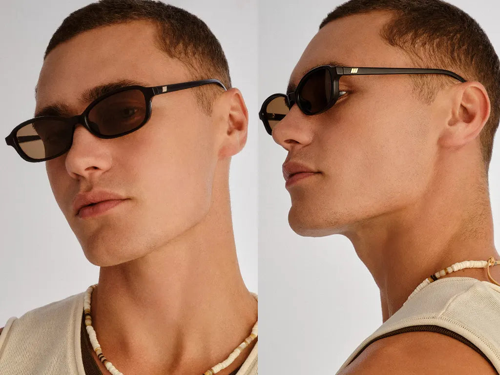 Le Specs - Honey Pot, Black with Brown Lenses