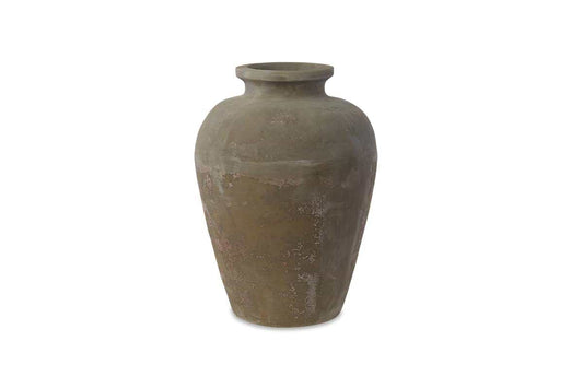 Nkuku Affiti Large Clay Pot - Antique Grey