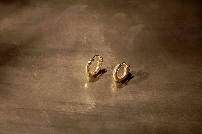 Nkuku Nandi Hoop Earrings - Gold