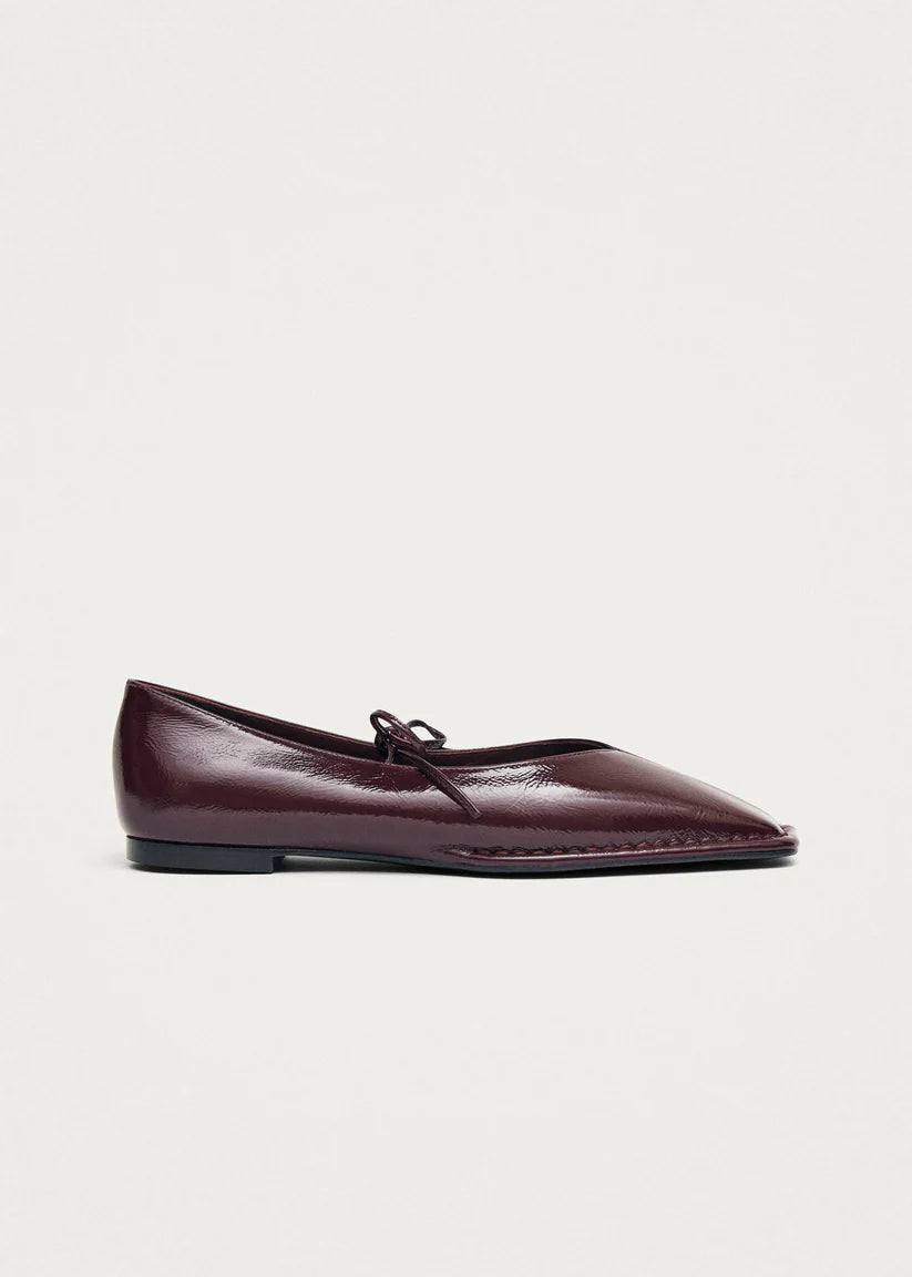 Alohas - Sway Burgundy Leather Ballet Flats