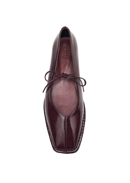 Alohas - Sway Burgundy Leather Ballet Flats