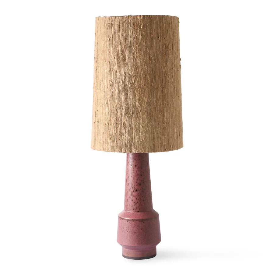 HK Living Cone Lamp Shade Silk brown 32x32cm