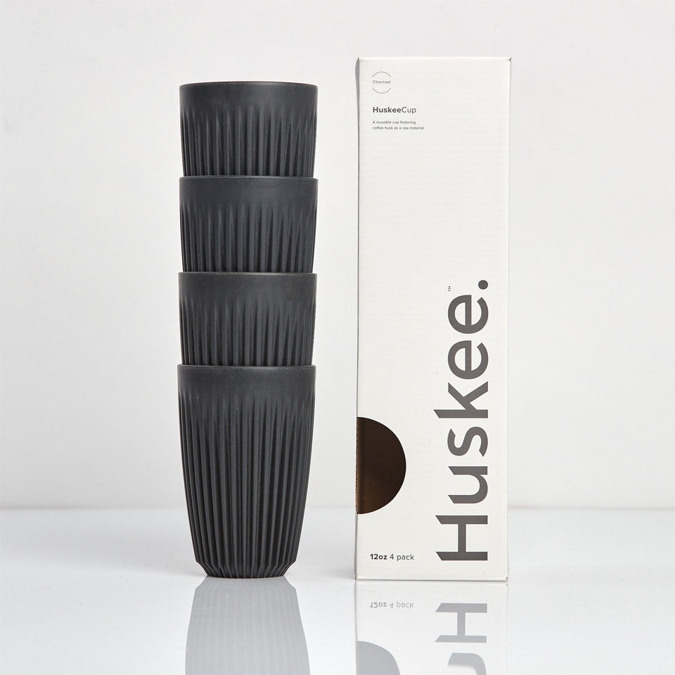 HuskeeCup 12oz 4-pack - Charcoal
