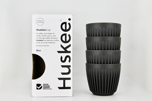 HuskeeCup 6oz 4-pack - Charcoal