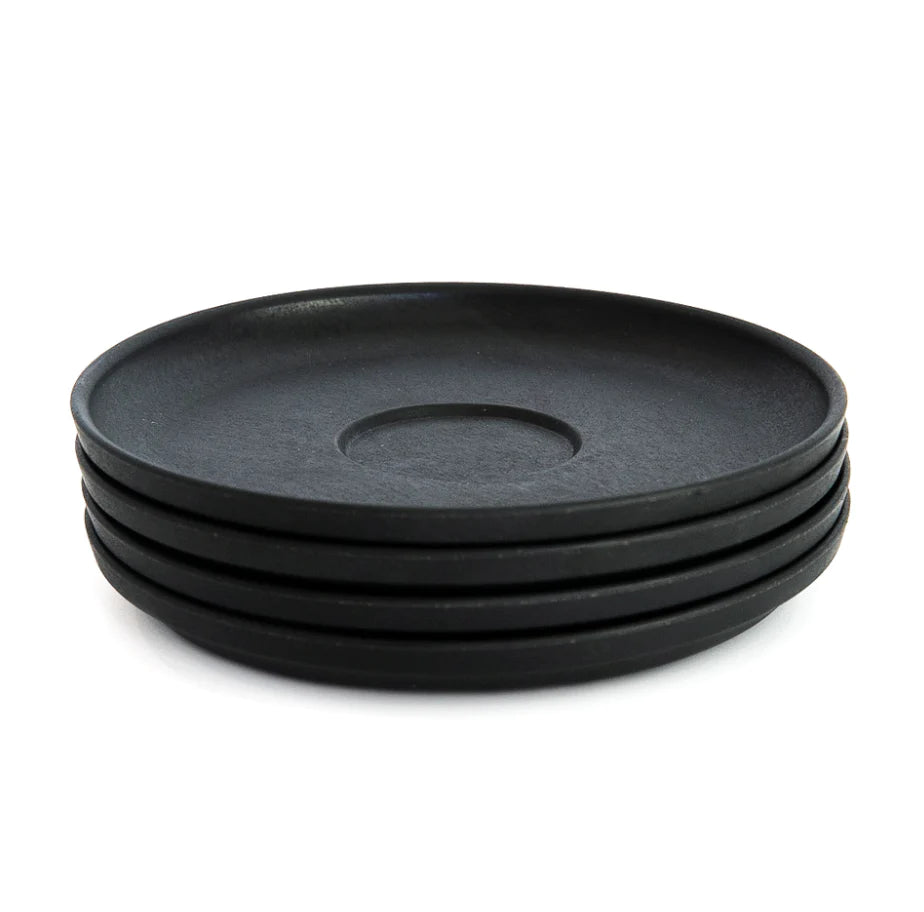 HuskeeCup 3oz Saucers (set of 4)  - Charcoal