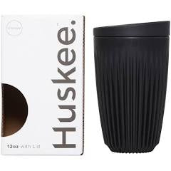 HuskeeCup 12oz with Lid - Charcoal