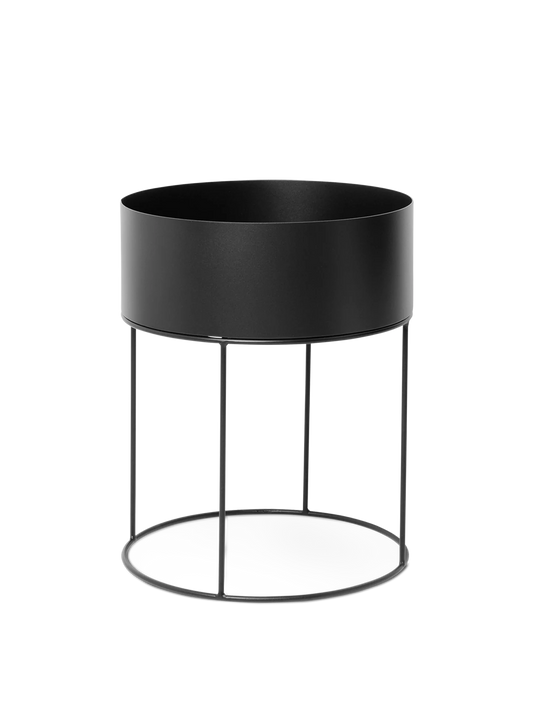 Ferm Living Round Plant Box - Black
