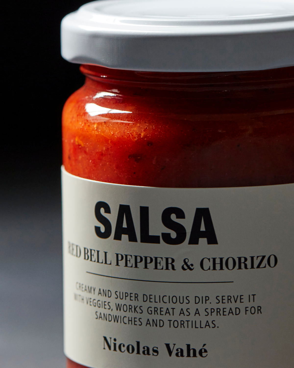 Nicolas Vahé Red Bell Pepper and Chorizo Salsa