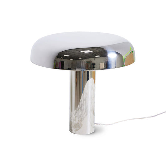 HKliving Mushroom Table Lamp - Chrome