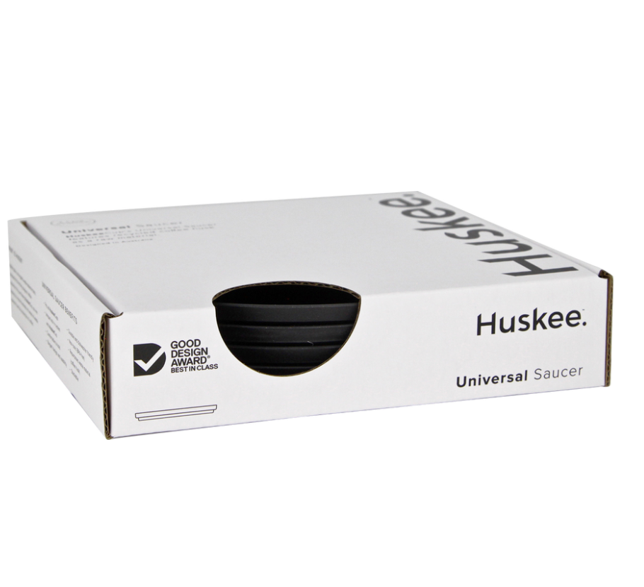 HuskeeCup Classic Saucer (4-Pack) - Charcoal