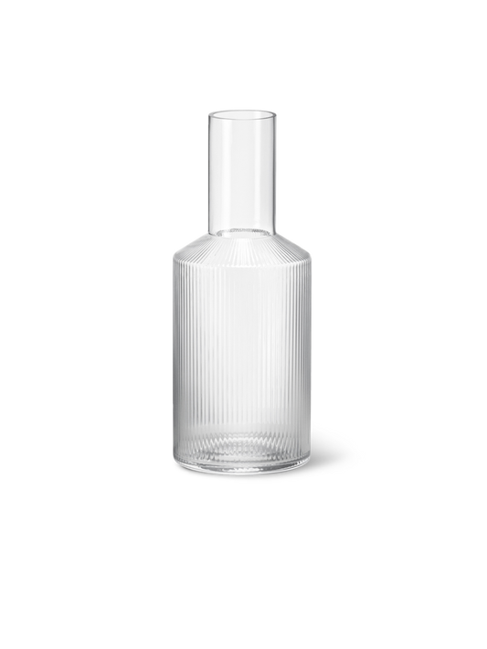 Ferm Living Ripple Glass Carafe - Clear