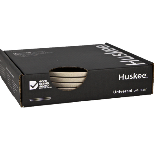 HuskeeCup Natural Saucers - 4-Pack