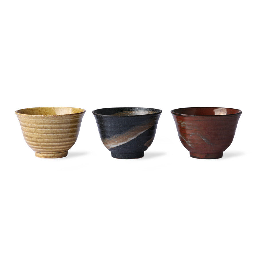 HKliving Kyoto Ceramics Japanese Matcha Bowl